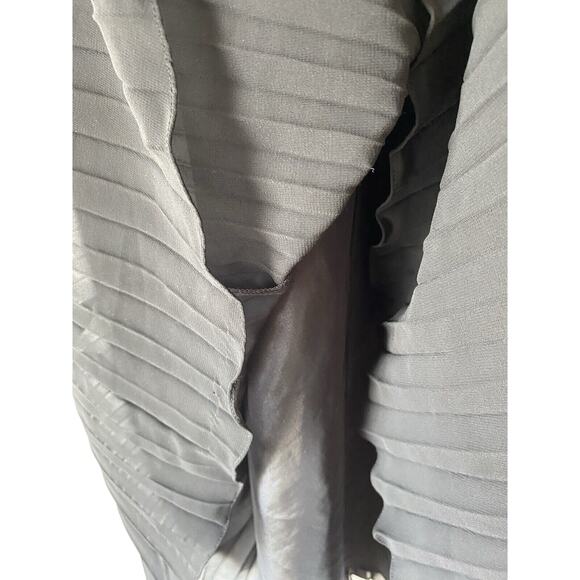 Evan Picone Black Midi Dress 4 Sheer Drop Waist Whimsigoth Fairy Grunge Hoco - Picture 10 of 11